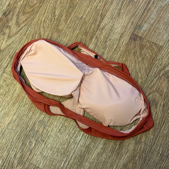 J. Crew Burnt Orange Active Longline Swim Top Size 3X - Picture 4 of 8